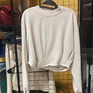 Z Supply Cream Long Sleeve Sweatshirt